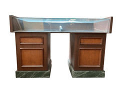 1950s Mid-Century Mohaganey Display Cabinet Vitrine Store
