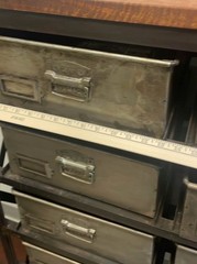 “ Vintage” Or Steam Punk metal cabinet with drawers