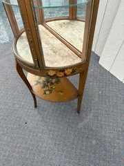 67291 Louuis XV Hand Made Curio Cabinet