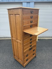 Antique Quarter Sawn Oak Catalog Cabinet