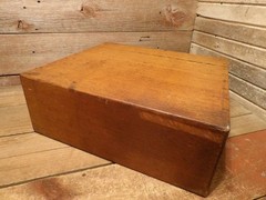 VINTAGE INDUSTRIAL 2 DRAWER WOOD/BRASS REMINGTON RAND Library File Cabinet