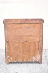 Antique American Colonial Primitive Pine Wood Stepback Drysink Hutch Cupboard