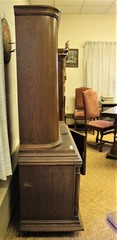 Antique Carved Oak Display Cabinet from Europe c1930 Art Deco