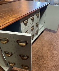 Gorgeous Antique & Unique Apothecary Table Cabinet