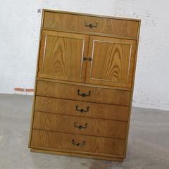 Modern Campaign Style Oak Gentlemen’s Chest by Founders Furniture Patterns 35