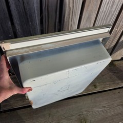 Vintage Industrial Chrome Metal Recessed Mirror Medicine Cabinet