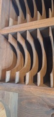 Antique Colonial Mail/CD Solid Wood Rack 40 Slots 3 Peg “RARE” 26H X 24W X 6.5D