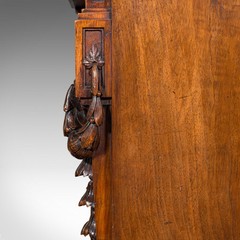 Antique Drawing Room Cabinet, French, Walnut, Buffet, Neoclassical, Victorian