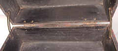 VTG Red Wooden Cabinet Jewelry Box Asian Motif 9″x 4.75″x 7.75″ Outstanding!!!