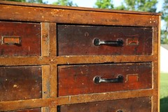 Antique Apothecary Cabinet Blueprint Map File Industrial wood drawer architect