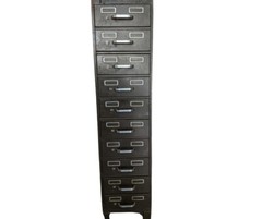 Yawman & Erbe metal file cabinet, used with 10 functional ball-bearing drawers