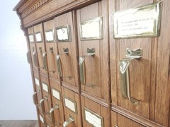 VICTORIAN OAK FILE 18 drawer CABINET Edwardian 1900’s