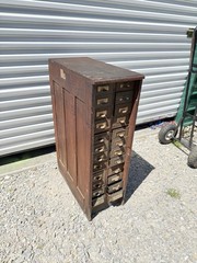 1920s Cabinet Apothecary Industrial Multi Drawer File Ledger Ohio Jewlery Macey