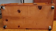 Strand Quality Chest. Hazel Novelty Cabinet Co. Pirate Themed wooden toy box