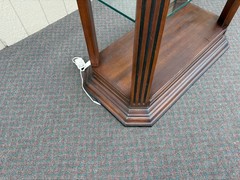 67659 Elegant Neoclassical Display Curio Cabinet with Glass Shelves