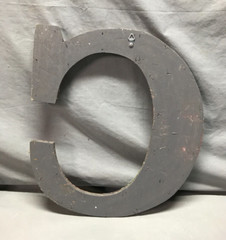 Decorative Salvaged Tin Ceiling 17″ Patchwork Mix Color Letter C Metal 217-25B