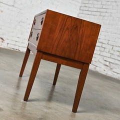 Scandinavian Modern Teak Low Bench Cabinet Credenza Attributed Arne Wahl Iversen
