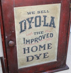 Antique Country Store Advertising Dye Cabinet – Dy-O-La Dyes