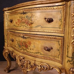 Venetian commode furniture chest of drawers lacquered wood Baroque style 900