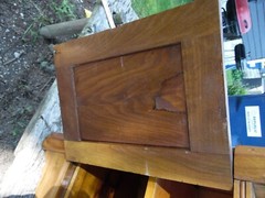 Antique 1880’s butternut? Commode small Dresser cabinet “29 W, H 34″ D 16”