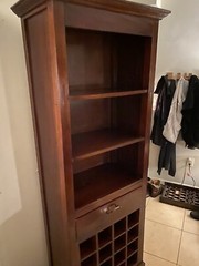 Solid Wood Mahogany European Style Traditional Bar Cabinet