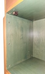 Vtg Ethan Allen Storkie Cabinet Storage Bar Wine Multicolor Wood Art Deco 42″ H
