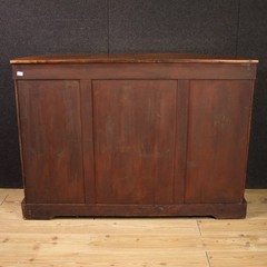 English sideboard furniture cabinet in inlaid wood antique style 20th century