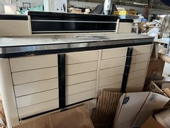 Vintage Art Deco Steel and Wood Dental Cabinet by American Cabinet