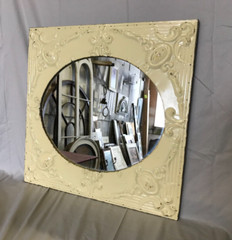 Decorative Salvaged Tin Ceiling 23″ SQ. Butterscotch Metal Mirror Chic 358-23B