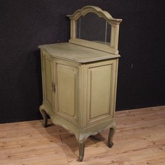 Italian sideboard in lacquered wood furniture mirror cabinet 20th century