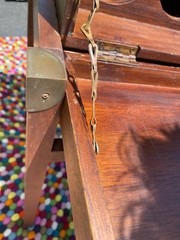 Vintage Standing Mahogany Wine Rack