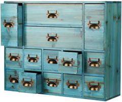 Apothecary Drawers Card Catalog Cabinet with 14 Drawers Wooden Card Catalog Wood