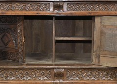 Antique Court Cupboard, Early Elizabethan, Carved Oak, 17th / 18th Century!!