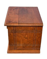 Antique Victorian Walnut Two Drawer Desktop Office File by National Cabinet