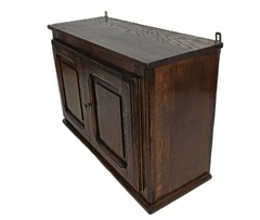 vintage wood oak barn cabinet kitchen hallway