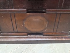 rare antique 1800’s hand made painted National Cabinet file letter cabinet box