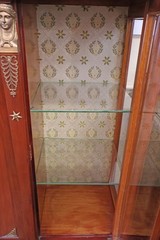 Late 19th Century Mahogany French Empire Vitrine China Cabinet