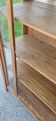 Mission Arts & crafts antique Oak China display Cabinet