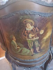 Antique Louis XVI Hand Painted Display Vitrine