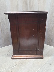 rare antique 1800’s hand made painted National Cabinet file letter cabinet box