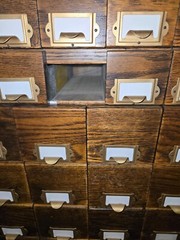 Vintage Antique Wooden Apothecary Hardware Parts Cabinet