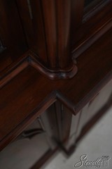 72383: JOHN WIDDICOMB Vintage Walnut Gothic Design Breakfront Display Bookcase