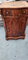 Antique Cabinet William IV? style Wood mahogany Under Desk/ Mising Top?29x16x18w