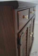 F68860: Pair Of ETHAN ALLEN Pine Old Tavern Cabinets