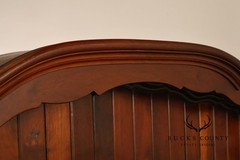Queen Anne Style Welsh Two Piece Open Hutch Cabinet With Carved Claw & Ball Feet