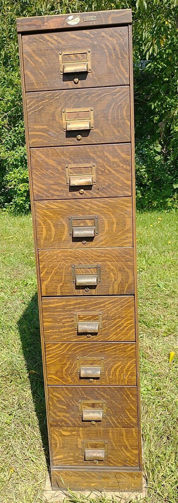 Steel file Cabinet Drawers vintage industrial (Art Metal) Faux Wood mid century