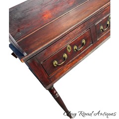 Antique welsh dresser cabinet cupboard walnut old finish 18th Hunt Board George