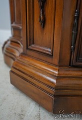 L61527EC: KARGES French Louis XV Style Walnut China Cabinet