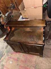 Vintage Hale furniture of Vermont copper lined dry sink