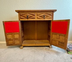 Spanish Style Walnut Cabinet